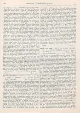 269-270 [Rezension] Bluwstein, J. (Hrsg.), Spinoza‘s Briefwechsel und andere Dokumente