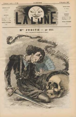 Mme Judith - par Gill Rôle d'Hamlet (Théâtre de la Gaité)