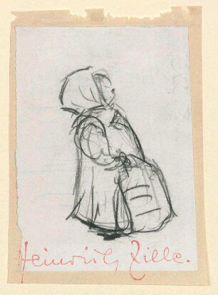 Kleine Frau mit Kopftuch