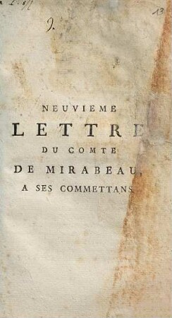 Lettre du Comte de Mirabeau, à ses commettans, 9. Le vendredi 5 juin 1789