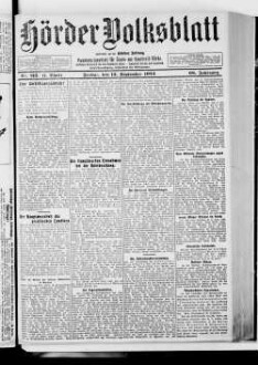 Hörder Volksblatt. 1884-1934