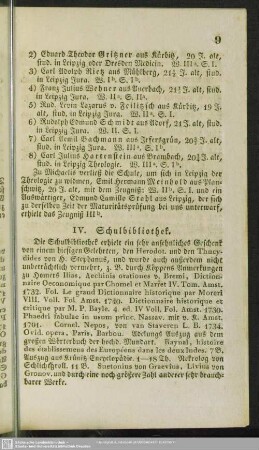 IV. Schulbibliothek