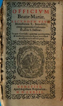 Officium Beatae Mariae Virginis