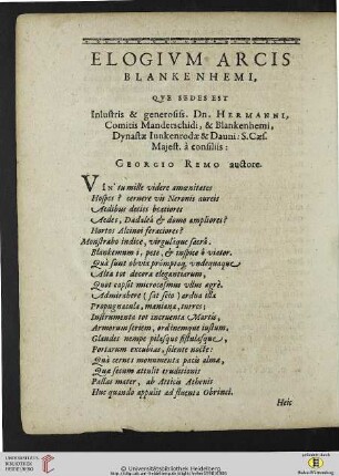Elogium Arcis Blankenheimi