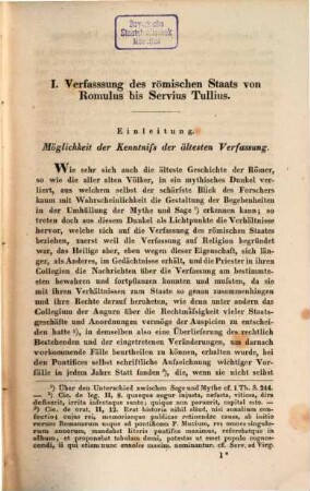 Handbuch der römischen Alterthümer, 2,1. Verfassung des römischen Staats