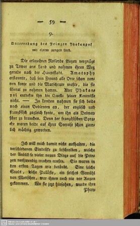 9. Unterredung des Prinzen Yhakanpol mit einem jungen Lord