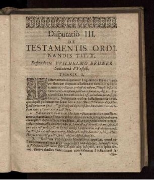 De Testamentis Ordinandis Tit. X.