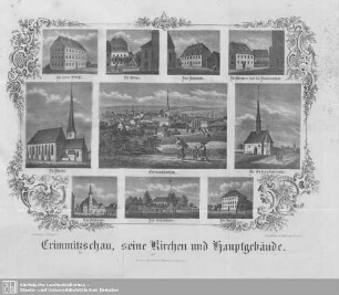 Crimmitzschau, seine Kirchen und Hauptgebäude