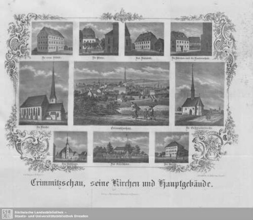 Crimmitzschau, seine Kirchen und Hauptgebäude