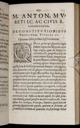 De Constitutionibus Principum. Tit. IV.