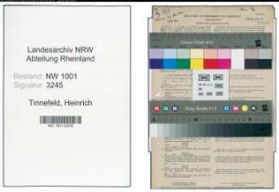 Entnazifizierung Heinrich Tinnefeld, geb. 21.01.1905 (Bauarbeiter)