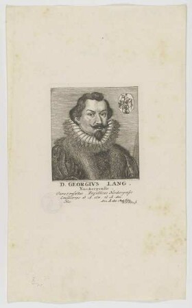 Bildnis des Georgivs Lang