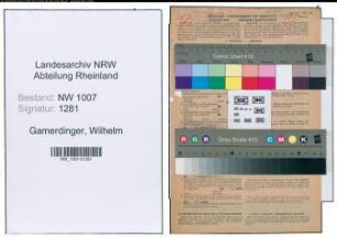 Entnazifizierung Wilhelm Gamerdinger , geb. 12.02.1902 (Kaufm.Angestellter)