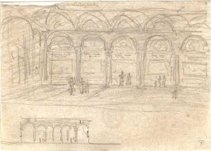 Gärtner, Friedrich von; München; Wittelsbacherpalast - Audienzsaal (Ansicht)