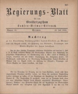 Nr. 30 : 23. Juli 1868