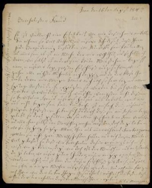 24: Brief von Julie Marezoll an Gustav Hugo, Jena, 16.8.1842
