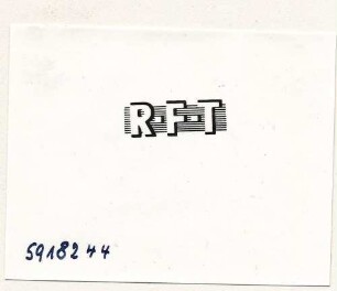 Firmenzeichen RFT 2 cm, Foto 1959