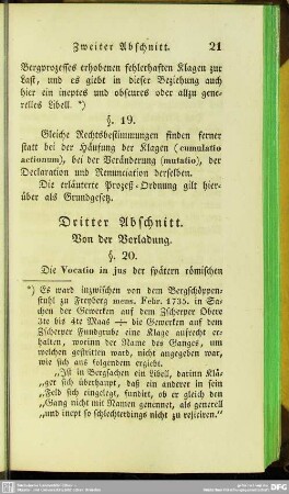 Dritter Abschnitt. Von der Vorladung