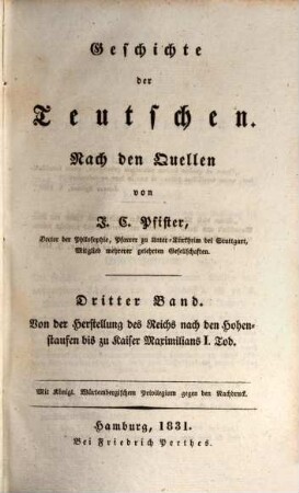 Geschichte der Teutschen : nach den Quellen