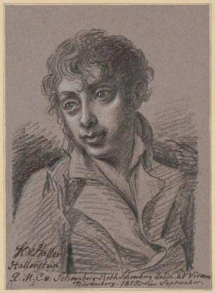 Bildnis Haller von Hallerstein, Christoph (1771-1839), Maler, Radierer, Zeichner