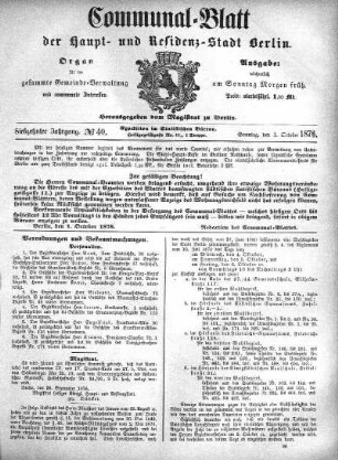 1876,40: No. 40, 1. Oktober 1876