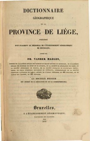 Dictionnaire de la province de Liège