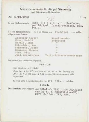 Hensler, Hugo