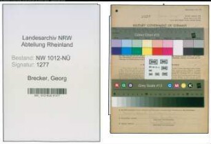 Entnazifizierung Georg Brecker , geb. 26.04.1898 (Wachmann)