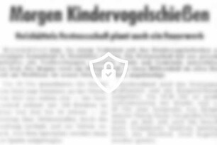 Morgen Kindervogelschießen