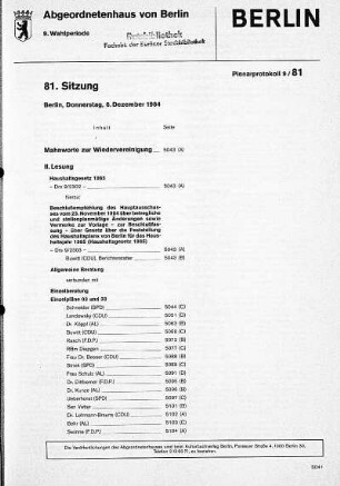 Nr. 81, 6. Dezember 1984