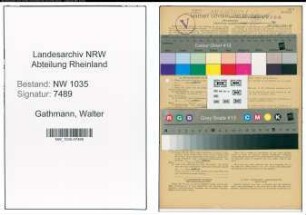 Entnazifizierung Walter Gathmann , geb. 03.05.1903 (Maschinist)