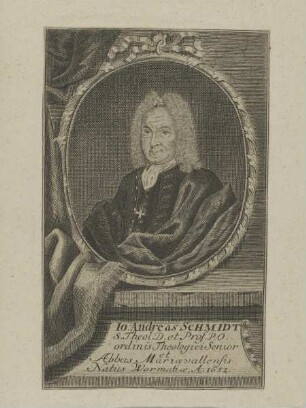 Bildnis des Iohann Andreas Schmidt