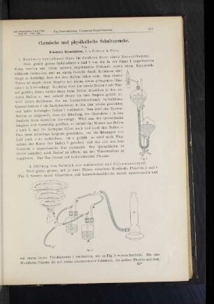 2. Bildung von Salmiak aus Ammoniak und Chlorwasserstoff.