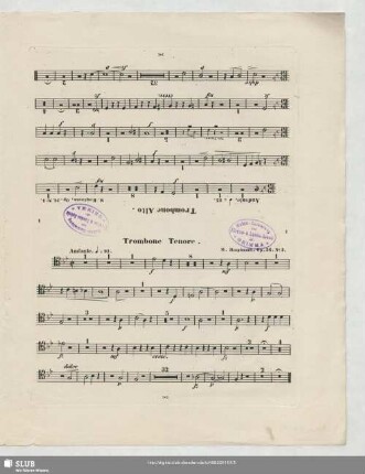 Trombone Alto. / Trombone Tenore.