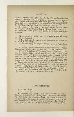 4. Das Bürgertum