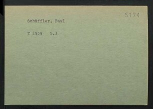 Schäffler, Paul