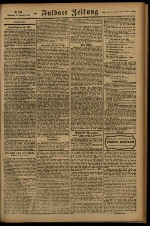 Zweite Ausgabe vom Samstag, den 10. Dezember 1921.