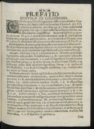 Epistolae Ad Colossenses.