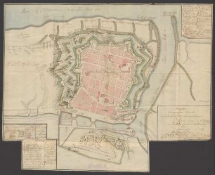 Novissima Ichnographica Delineatio munitissimae Urbis et celeberrimi Emporii Ostendae in Comitatu Flandriae Austriacae sitae ...