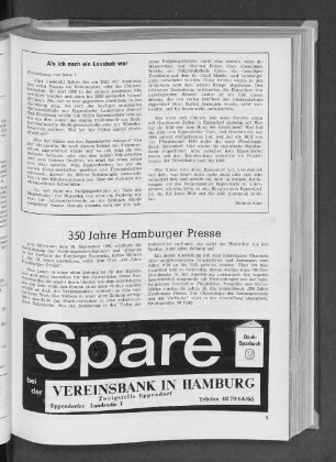 350 Jahre Hamburger Presse