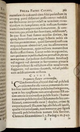 Caput I. Proponens statum controversiæ.