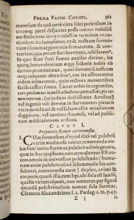Caput I. Proponens statum controversiæ.