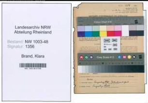 Entnazifizierung Klara Brand , geb. 01.10.1895 ()