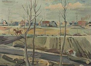 Landschaft mit Reiter
