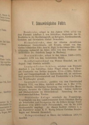 V. Sehenswürdigkeiten Fulda's