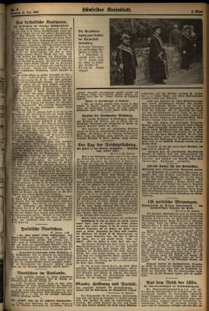 Zweite Ausgabe vom Dienstag, den 21. Januar 1930.