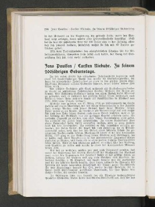 Carsten Niebuhr. Zu seinem 200jährigen Geburtstage.