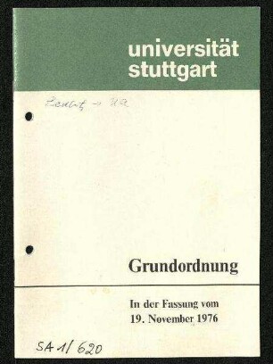 Grundordnung der Universität Stuttgart (1976)