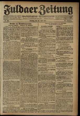 Ausgabe vom Montag, den 16. Juli 1917.