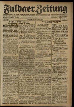 Ausgabe vom Montag, den 16. Juli 1917.